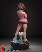Momo Ayase — dandadan — Statue by H3llcreator