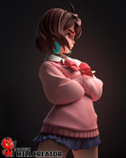 Momo Ayase — dandadan — Statue by H3llcreator