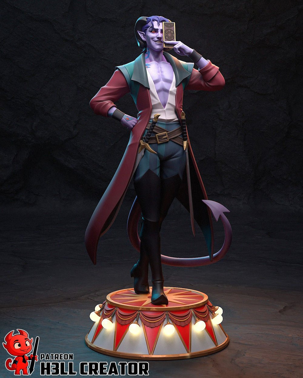 Mollymauk — d&d — Statue by H3llcreator