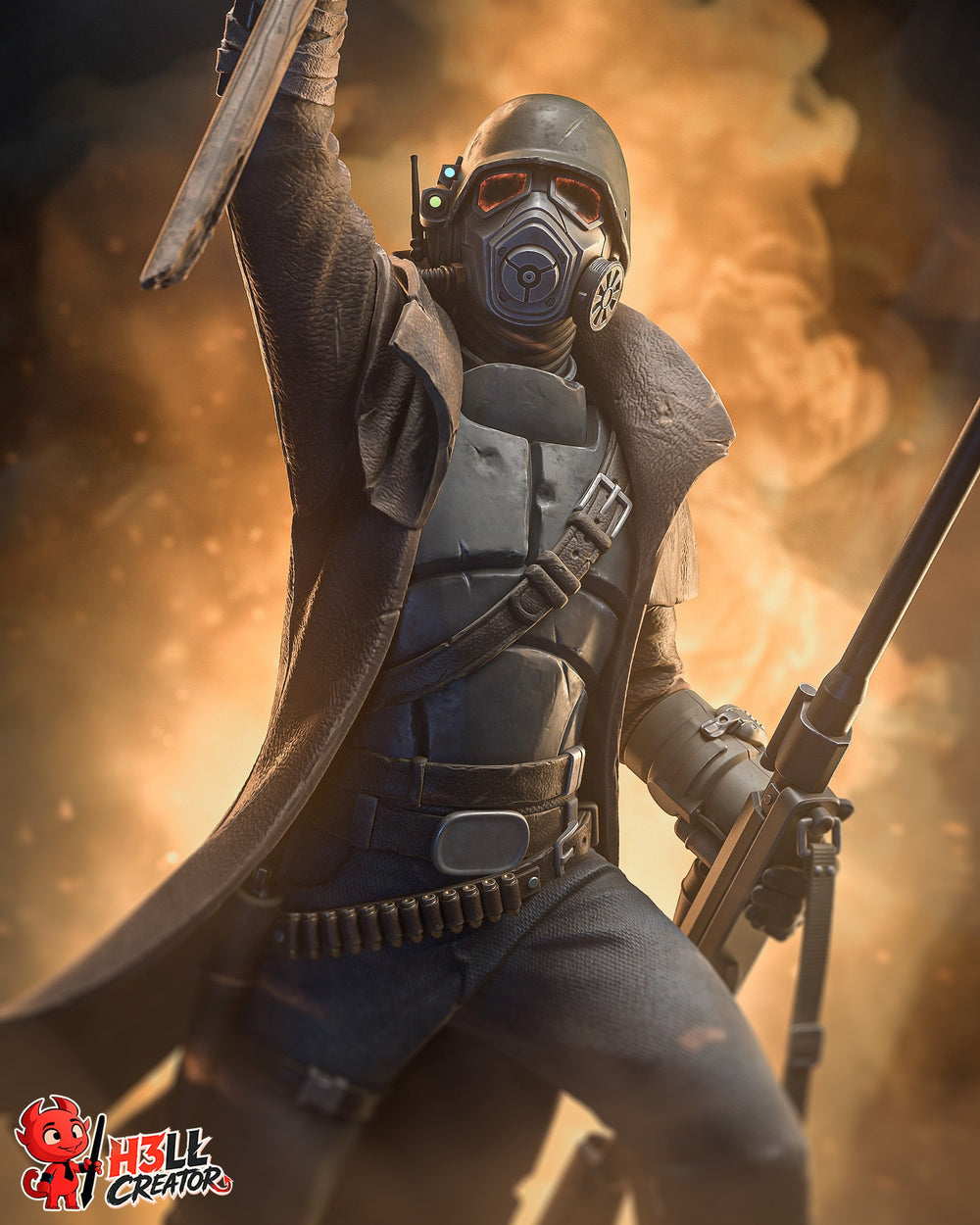 NCR Ranger — fallout — Statue by H3llcreator