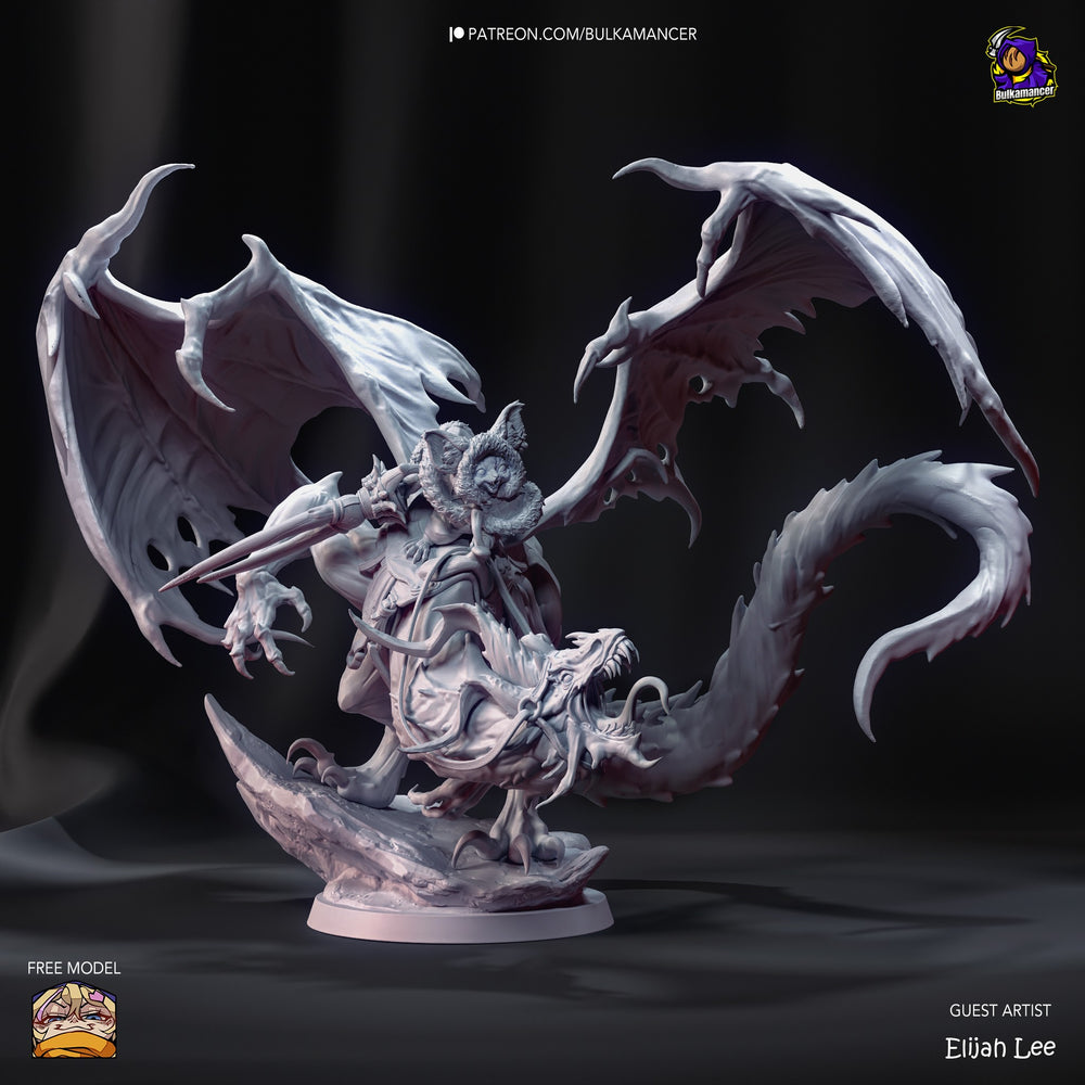Palico Dragon-Rider — Monster Hunter — Statue by Bulkamancer