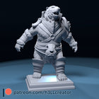 Polar bear warrior — polar-bear — Statue by H3llcreator
