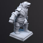 Polar bear warrior — polar-bear — Statue by H3llcreator
