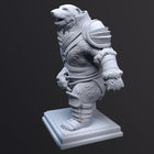 Polar bear warrior — polar-bear — Statue by H3llcreator