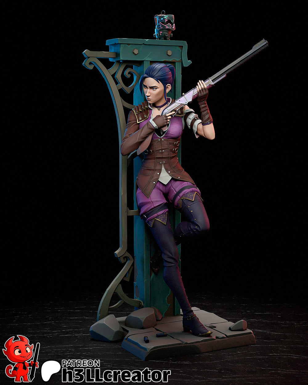 Policewoman — Statue by H3llcreator