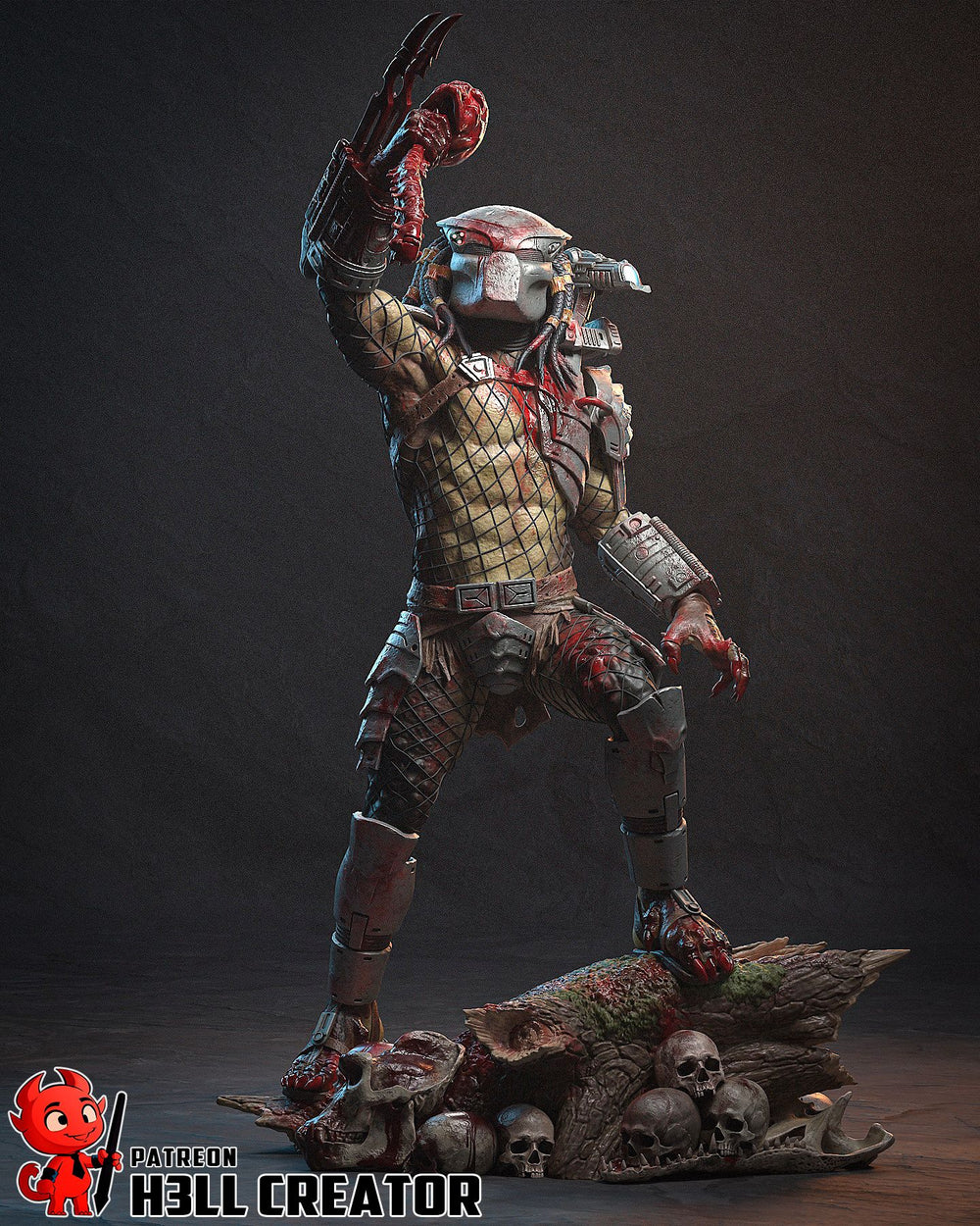 Predator — Statue by H3llcreator