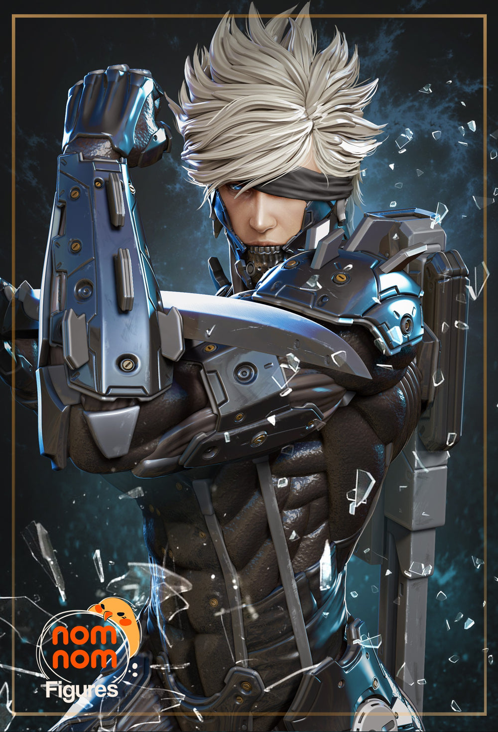 Raiden — Metal Gear — Statue by NomNom