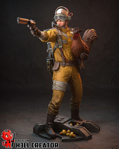 Raider — Statue by H3llcreator