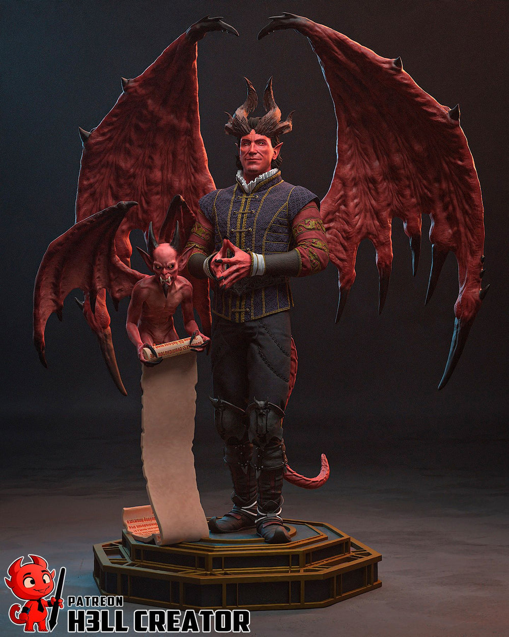 Raphael — baldurs gate — Statue by H3llcreator