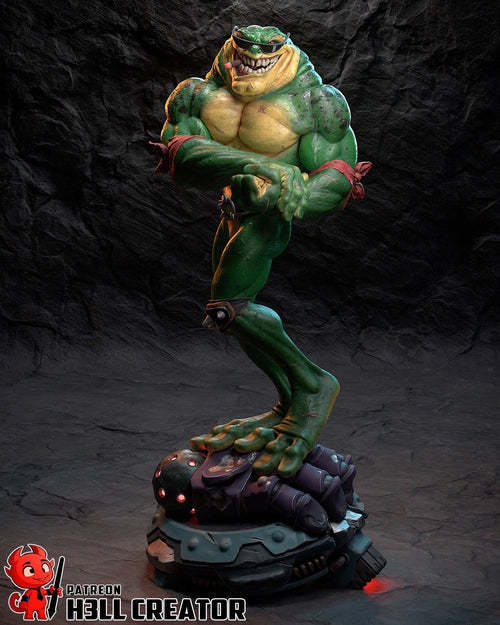 Rash — battletoads — Statue by H3llcreator
