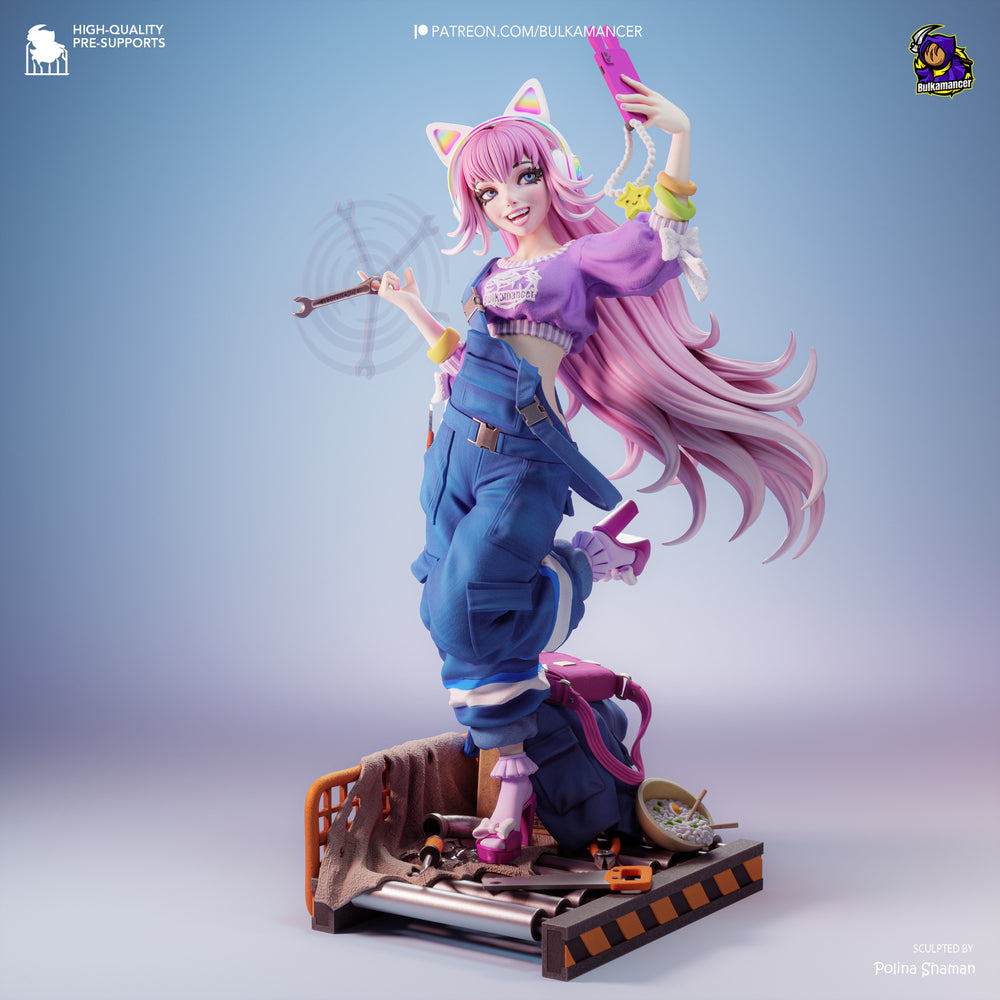 Safie the Industrial NSFW Catgirl | 265mm — Statue by Bulkamancer