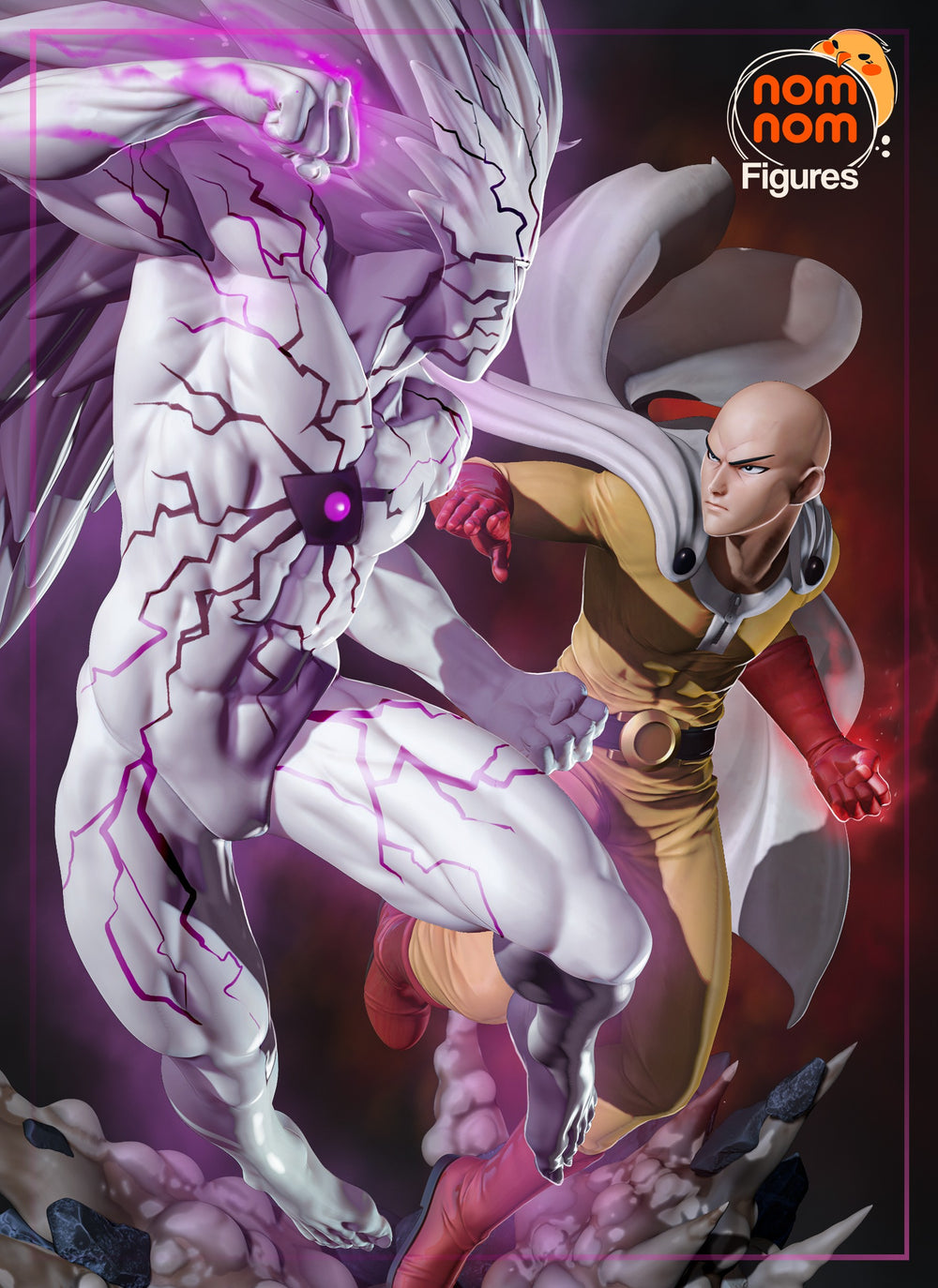 Saitama vs Boros — One Punch Man — Statue by NomNom
