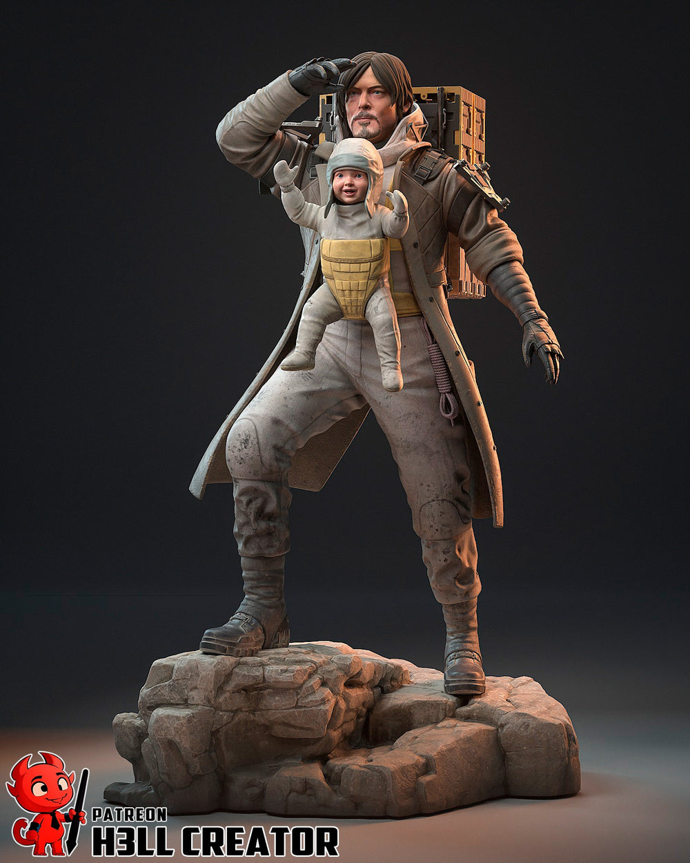 Sam Porter Bridges — death stranding — Statue by H3llcreator