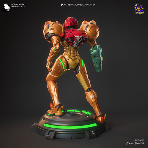 Samus Aran — Metroid — Statue by Bulkamancer