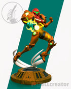 Samus Full Armor version — metroid — Statue by H3llcreator