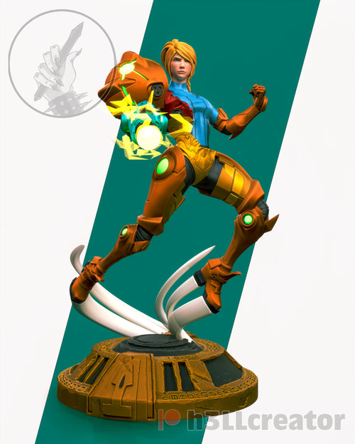 Samus Half Armor version — half armor — Statue by H3llcreator