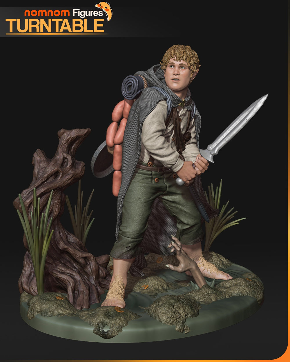 Samwise Gamgee — Lord of the Rings — Statue by NomNom