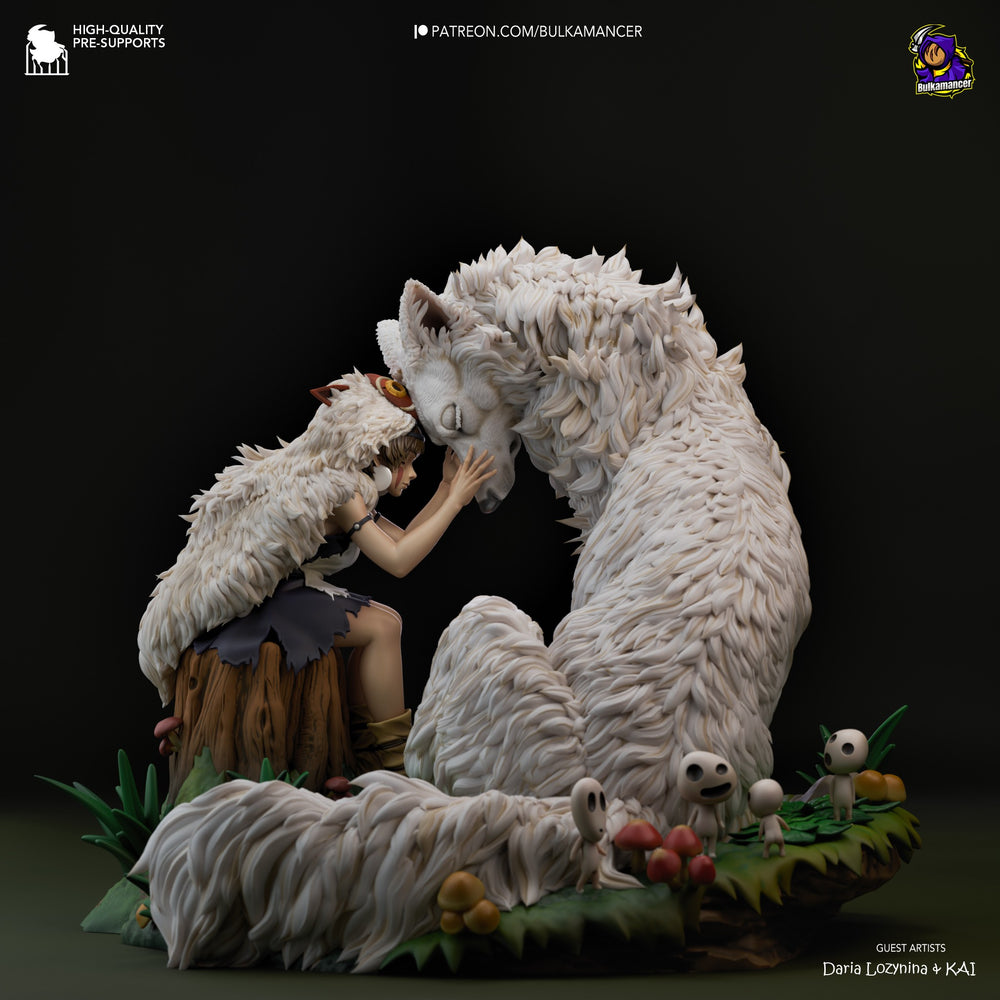 San — Princess Mononoke — Statue by Bulkamancer