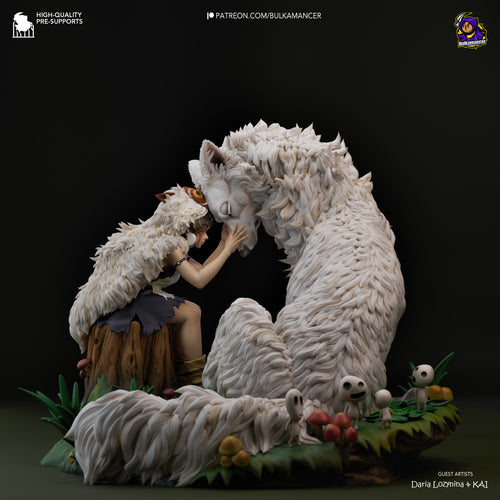 San — Princess Mononoke — Statue by Bulkamancer