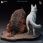 Scratch and Owlbear Cub — Baldur's Gate 3 — Statue by Bulkamancer