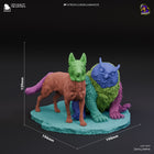Scratch and Owlbear Cub — Baldur's Gate 3 — Statue by Bulkamancer
