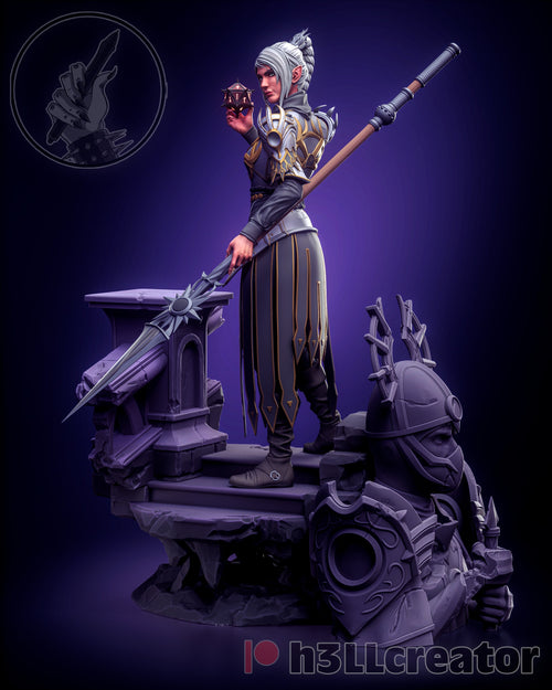 Shadowheart Dark Justiciar — baldur's gate 3 — Statue by H3llcreator