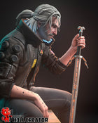Silverronin (Geralt) — geralt — Statue by H3llcreator