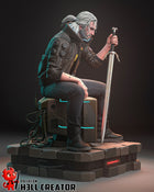 Silverronin (Geralt) — geralt — Statue by H3llcreator