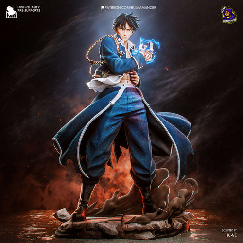 Singed Roy Mustang | 233mm — alchemy — Statue by Bulkamancer