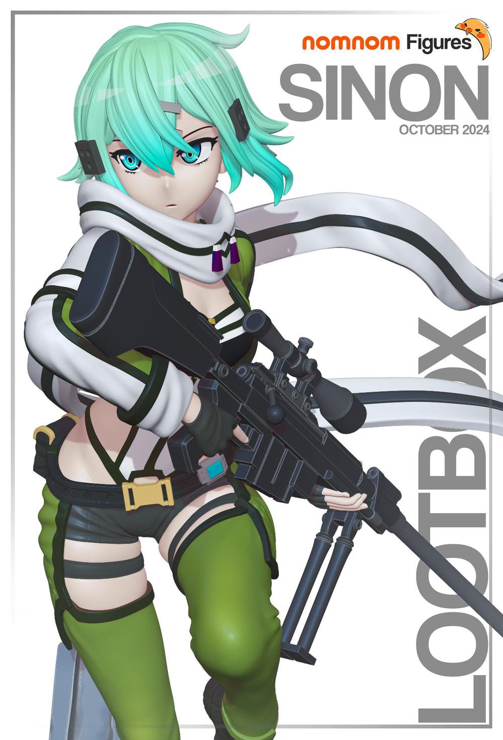 Sinon — Sword Art Online — Statue by NomNom