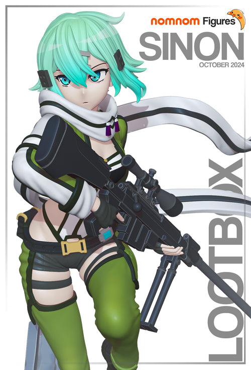 Sinon — Sword Art Online — Statue by NomNom