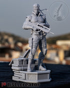 Solid Snake — metal gear solid — Statue by H3llcreator