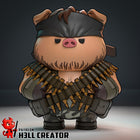 Solid Svin (Solid Snake) — metal gear solid — Statue by H3llcreator