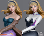 Spiderman Mary Jane and Gwen Stacy — Statue by NomNom