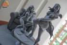 Spiderman Mary Jane and Gwen Stacy — Statue by NomNom