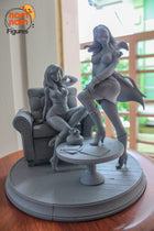 Spiderman Mary Jane and Gwen Stacy — Statue by NomNom