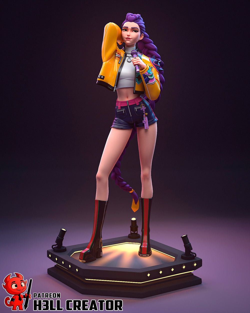Style vocalist — Statue by H3llcreator