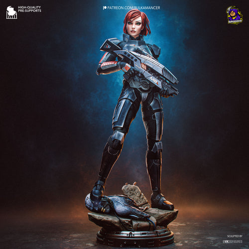 Female Shepard — bioware — Statue by Bulkamancer