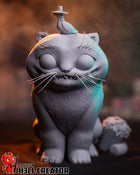 The Big Cat and the Crow — Statue by H3llcreator