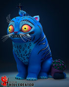 The Big Cat and the Crow — Statue by H3llcreator