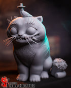 The Big Cat and the Crow — Statue by H3llcreator