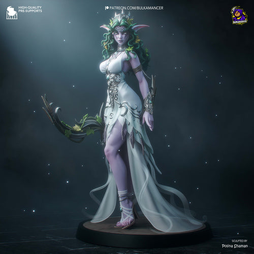 Tyrande Whisperwind — Warcraft — Statue by Bulkamancer