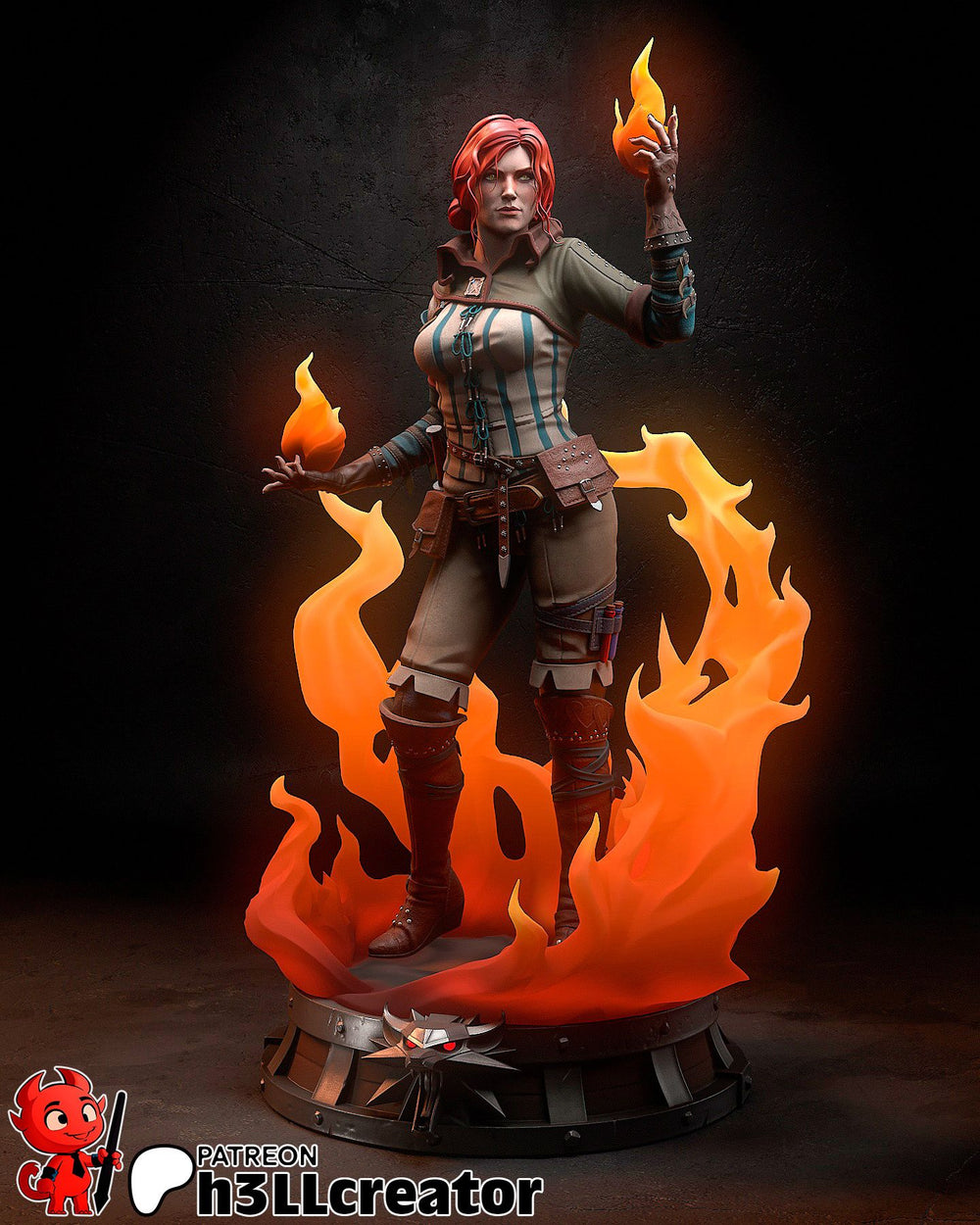 Triss Merigold — the witcher — Statue by H3llcreator