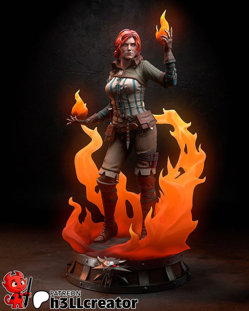 Triss Merigold — the witcher — Statue by H3llcreator