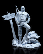 Vesemir — The Witcher 3 — Statue by H3llcreator