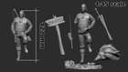 Vesemir — The Witcher 3 — Statue by H3llcreator