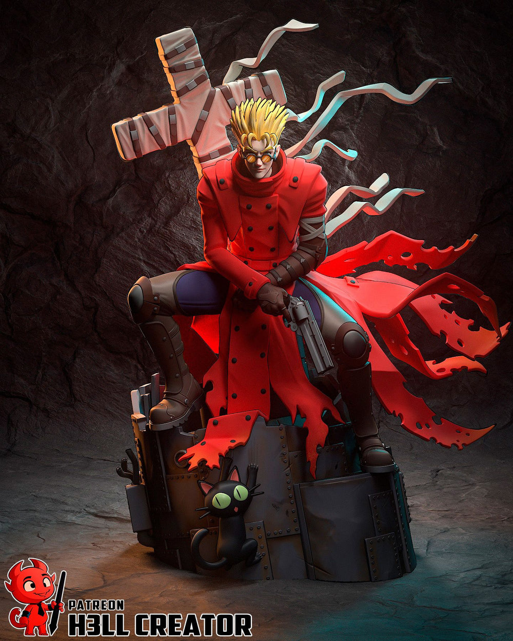 Vash — stampede — Statue by H3llcreator