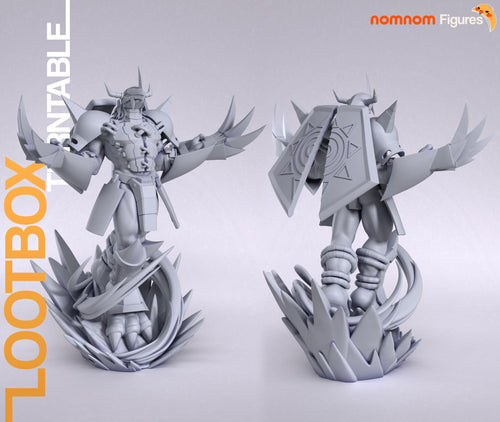 Wargreymon — Digimon — Statue by NomNom