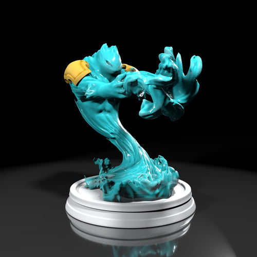 Water elemental (pose 1) — creature — Statue by H3llcreator