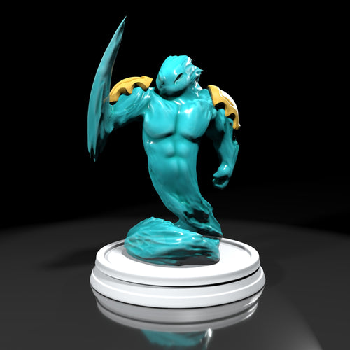 Water elemental (Pose 2) — 3d-print-statue — Statue by H3llcreator